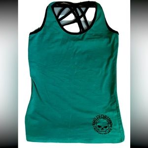 Harley Davidson Tank Top Women’s Medium Green